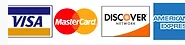 Visa, Mastercard, Discover, American Express